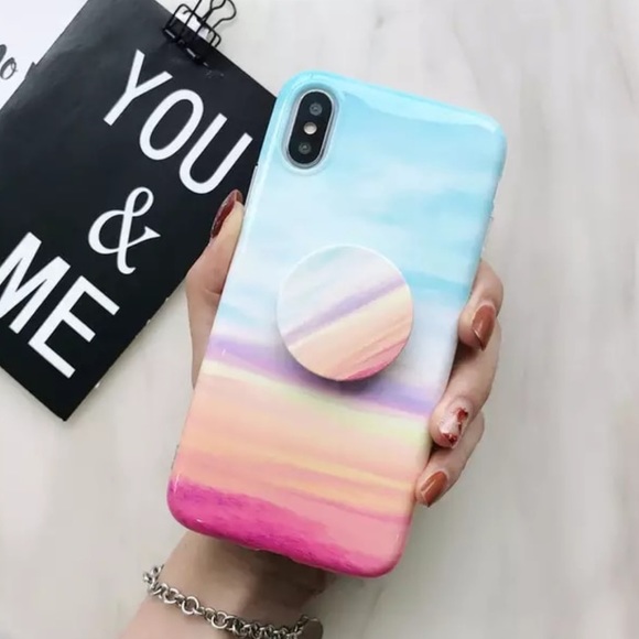 Accessories - Silicone iPhone Case with Grip Stand Holder